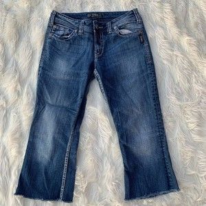 Silver Suki Surplus Cropped Jeans, Size 29